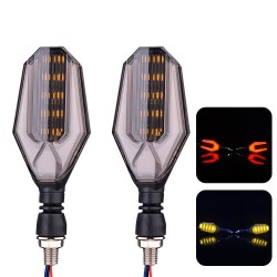 Indicatori di direzione per moto a LED - indicatori super luminosi - 12V - 2 pezzi