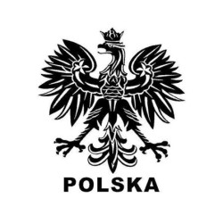 Aquila polacca / POLSKA - adesivo per auto