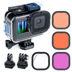 Custodia impermeabile con filtri per GoPro Hero 9 - 10 - 11 - 12 - Custodia protettiva