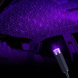 Proiettore luce interno auto - cielo stellato - LED - cavo USB