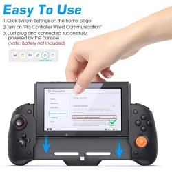 Impugnatura - doppia vibrazione del motore - giroscopio a 6 assi - Joycon - per controller gamepad Nintendo Switch