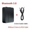 Ricevitore audio - trasmettitore - Bluetooth - jack AUX 3,5 mm - RCA - USB - adattatore wireless con microfono