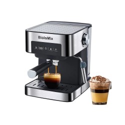 BioloMix - macchina per caffè - per espresso/cappuccino/latte/moca - con montalatte - 20 Bar