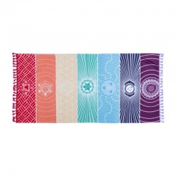 Rainbow Chakra - asciugamano da parete - coperta a righe