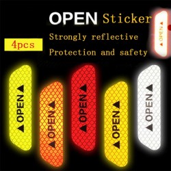 OPEN - adesivi di segnalazione anticollisione per portiere auto - riflettenti 4 pezzi