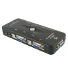 USB HDMI-compatible KVM Switch with Sufficient Durability and Ruggedness 4 in 1 Out VGA Splitter Box for Keyboard Mice Monito...