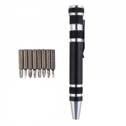 8 in 1 in lega di alluminio Pen Style Multi-Tool avvitatore Set