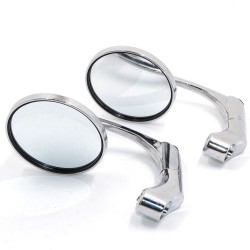 Specchi universali in alluminio cromato rotondo bar-end