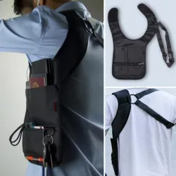 Borsa a tracolla nascosta antifurto in nylon
