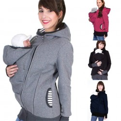 Kangaroo Pouch hoodie giacca baby carrier incappucciato