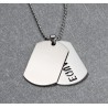 EQUALITY double layer pendant necklace unisexNecklaces