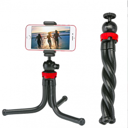 Portatile flessibile in polipo mini treppiede telefono fotocamera titolare selfie stick
