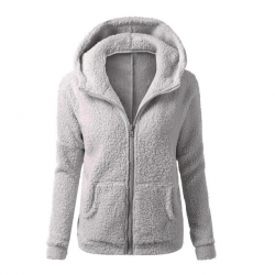 Soft fleece hooded jacket with zipperHoodies & Jumpers