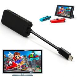 Nintendo Switch USB tipo C adattatore dock di ricarica USB 3.0 HD TV HDMI trasferimento cavo