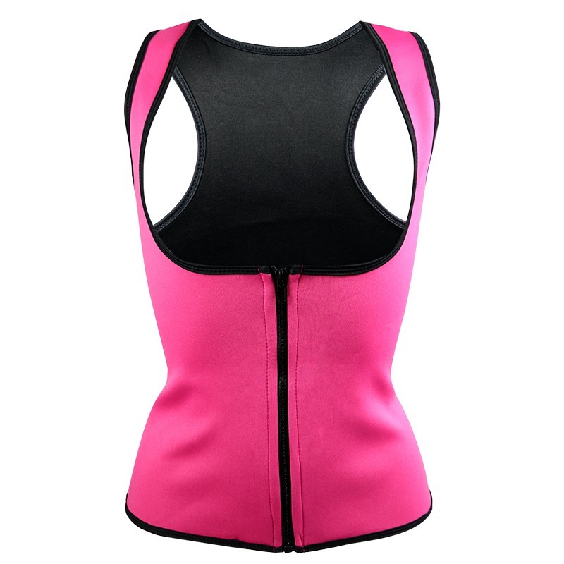 Neoprene body shaper training slimming vest with zipperFitness