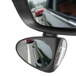 2 in 1 sinistra e destra 360 rotazione regolabile auto specchio posteriore