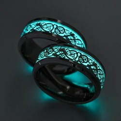 Glowing nell'anello fluorescente scuro - unisex