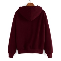 Women's - hoodie hooded sweatshirt - cotton - fingertips heart printHoodies & Jumpers