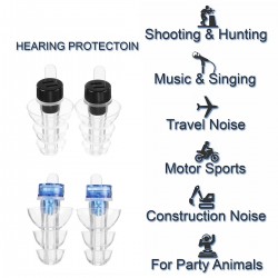 Tappi auricolari antirumore - riutilizzabili - con scatola - protezione acustica - spine di partito