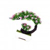 Fiori rosa e viola giapponesi - vaso bonsai artificiale